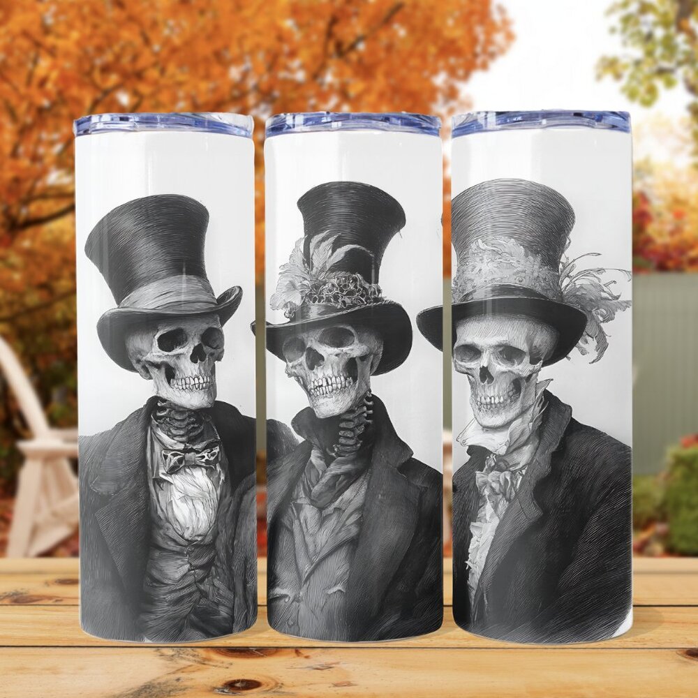 Victorian Skeleton Tumbler